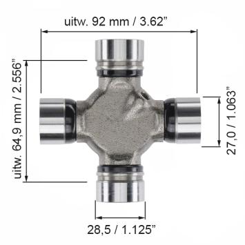 Kruisstuk Combinatie 1330-3R