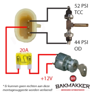 A500/46RH/47RH OD + TCC aansturing